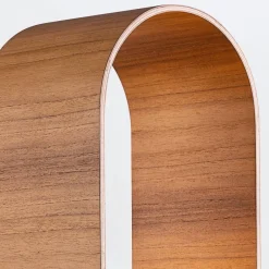 Elstead Tischlampe Holz Furnier aus Teak Glas 54 cm hoch E27 Modern* Wohnzimmerlampen|Schlafzimmer Lampen