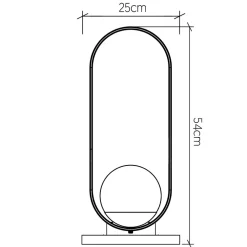Elstead Tischlampe Holz Furnier aus Teak Glas 54 cm hoch E27 Modern* Wohnzimmerlampen|Schlafzimmer Lampen