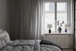 By Rydéns Tischlampe Holz Stoff 41 cm Schwarz Weiß für E27* Wohnzimmerlampen|Schlafzimmer Lampen