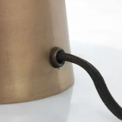 New Steinhauer Tischlampe indirekt Metall in Bronze 42 cm E27 stylisch