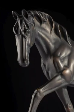 Elstead Tischlampe Jute Resin Pferd in Natur Bronze antik 77 cm* Nachttischlampen|Schlafzimmer Lampen