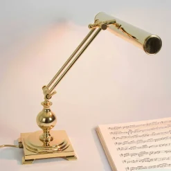 Giovanni Battista Tischlampe 24K Gold aus Messing Premium* Schreibtischlampen|Metall Lampen