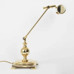 Giovanni Battista Tischlampe 24K Gold aus Messing Premium* Schreibtischlampen|Metall Lampen