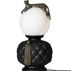 Clearance By Rydéns Tischlampe Keramik Glas 45 cm hoch Schwarz Weiß Grün