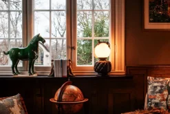 Clearance By Rydéns Tischlampe Keramik Glas 45 cm hoch Schwarz Weiß Grün