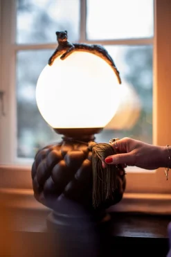 Clearance By Rydéns Tischlampe Keramik Glas 45 cm hoch Schwarz Weiß Grün