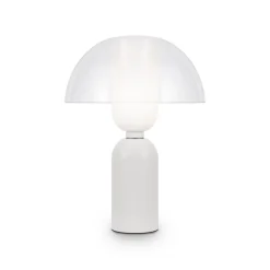 Maytoni Tischlampe Keramik Glas Ø 30 cm 42,5 cm hoch Weiß E14* Tischlampen|Glaslampen