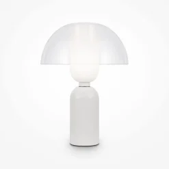 Maytoni Tischlampe Keramik Glas Ø 30 cm 42,5 cm hoch Weiß E14* Tischlampen|Glaslampen