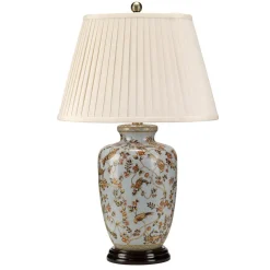 New Elstead Tischlampe Keramik rund 65cm wohnlich OSENNE