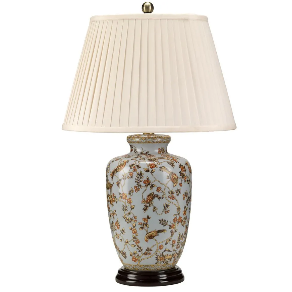 New Elstead Tischlampe Keramik rund 65cm wohnlich OSENNE