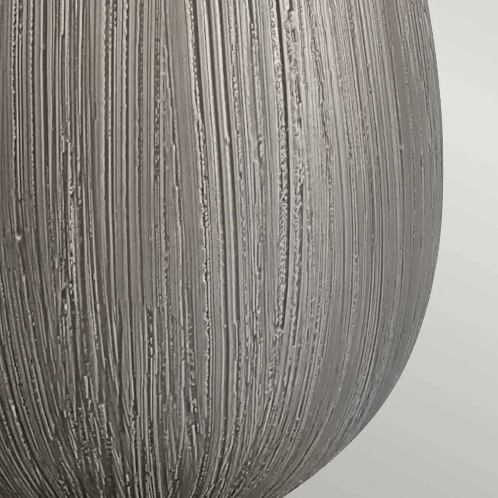 Elstead Tischlampe Keramik Stoff 54 cm E27 Modern in Silber Grau* Tischlampen|Schlafzimmer Lampen