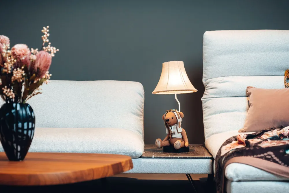 Sale Happy Lamps Tischlampe Kinderzimmer Wohnzimmer 61 cm Bär mit LED