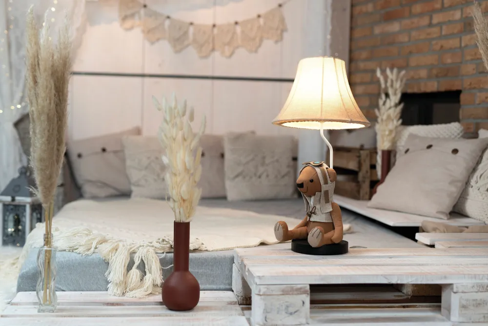 Sale Happy Lamps Tischlampe Kinderzimmer Wohnzimmer 61 cm Bär mit LED