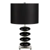 Elstead Tischlampe LAZI Schwarz Porzellan H:60cm Lampe* Tischlampen|Moderne Lampen