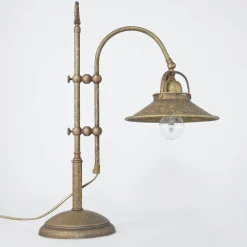 Hot Giovanni Battista Tischlampe Messing in Antik Bronze