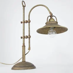 Hot Giovanni Battista Tischlampe Messing in Antik Bronze