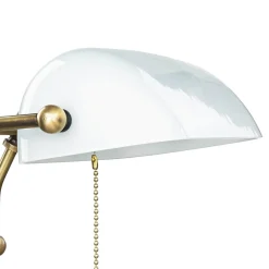 Discount Giovanni Battista Tischlampe Messing in Bronze mit Glas Premium