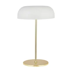 Searchlight Tischlampe Messing Weiß 2x E14 Metall 40 cm hoch* Schlafzimmer Lampen|Bauhaus Lampen