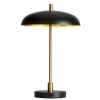 By Rydéns Tischlampe Metall Ø 28 cm 45 cm hoch Modern Schwarz Gold G9* Wohnzimmerlampen|Schlafzimmer Lampen