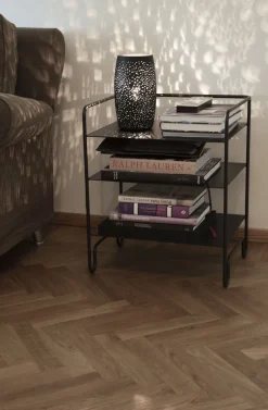 By Rydéns Tischlampe Metall 26 cm hoch Schwarz E27 dekorativ GITTE* Wohnzimmerlampen|Schlafzimmer Lampen