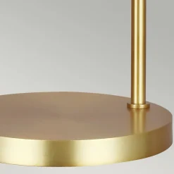 Elstead Tischlampe Metall 63,5 cm in Messing Weiß E27 Retro* Tischlampen|Bürolampen