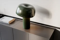 New By Rydéns Tischlampe Metall E27 41 cm hoch Grün Retro kippbar