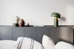 New By Rydéns Tischlampe Metall E27 41 cm hoch Grün Retro kippbar