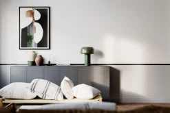 New By Rydéns Tischlampe Metall E27 41 cm hoch Grün Retro kippbar