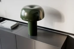 New By Rydéns Tischlampe Metall E27 41 cm hoch Grün Retro kippbar