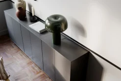 New By Rydéns Tischlampe Metall E27 41 cm hoch Grün Retro kippbar