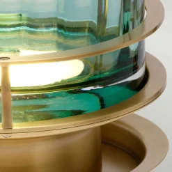 Elstead Tischlampe Metall Glas 36,4 cm hoch mit GX53 LED 3000 K* Rustikale Lampen|Metall Lampen