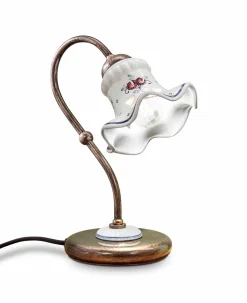 Sale Ferroluce Tischlampe Metall Keramik 15 cm breit 28,5 cm hoch E14