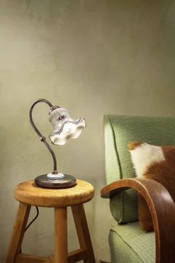 Sale Ferroluce Tischlampe Metall Keramik 15 cm breit 28,5 cm hoch E14