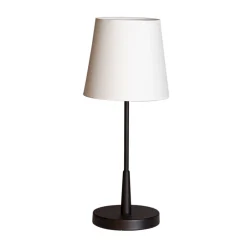 Outlet By Rydéns Tischlampe Metall Stoff 48,5 cm hoch E27 Schwarz Weiß