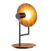 Elstead Tischlampe Metall Teakholz Furnier 46 cm hoch Modern* Wohnzimmerlampen|Schlafzimmer Lampen
