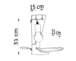 Sollux Tischlampe Metall Weiß 31 cm klein Modern dekorativ E27* Moderne Lampen|Wohnzimmerlampen