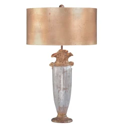 Elstead Tischlampe MOVILA 76 cm hoch Stoffschirm Premium* Nachttischlampen|Stofflampen