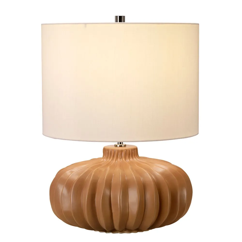 Sale Elstead Tischlampe NOEMI Karamell H:50cm Keramik Lampe