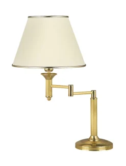 Online Jupiter Tischlampe PENELO in Messing 56cm schwenkbar Licht