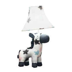 Happy Lamps Tischlampe Pferd Weiß Rosa Blau 47cm Kinder Erwachsene*Kinder Kinderzimmerlampen|Kinderlampen
