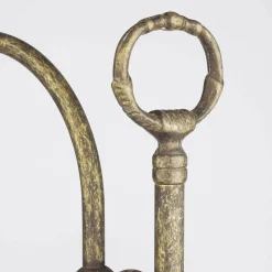 Clearance Giovanni Battista Tischlampe Schreibtisch aus Messing Glas 49 cm E14 in Antik