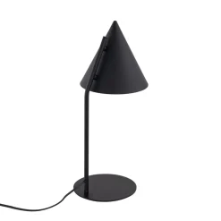 TK Lighting Tischlampe Schwarz 49 cm hoch Metall E27 Retro CODY* Tischlampen|Bürolampen