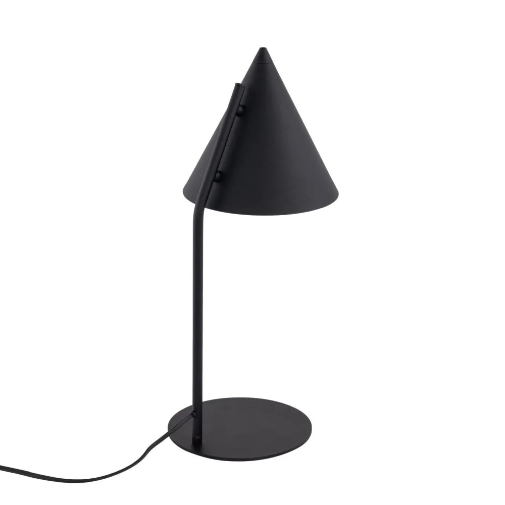 TK Lighting Tischlampe Schwarz 49 cm hoch Metall E27 Retro CODY* Tischlampen|Bürolampen