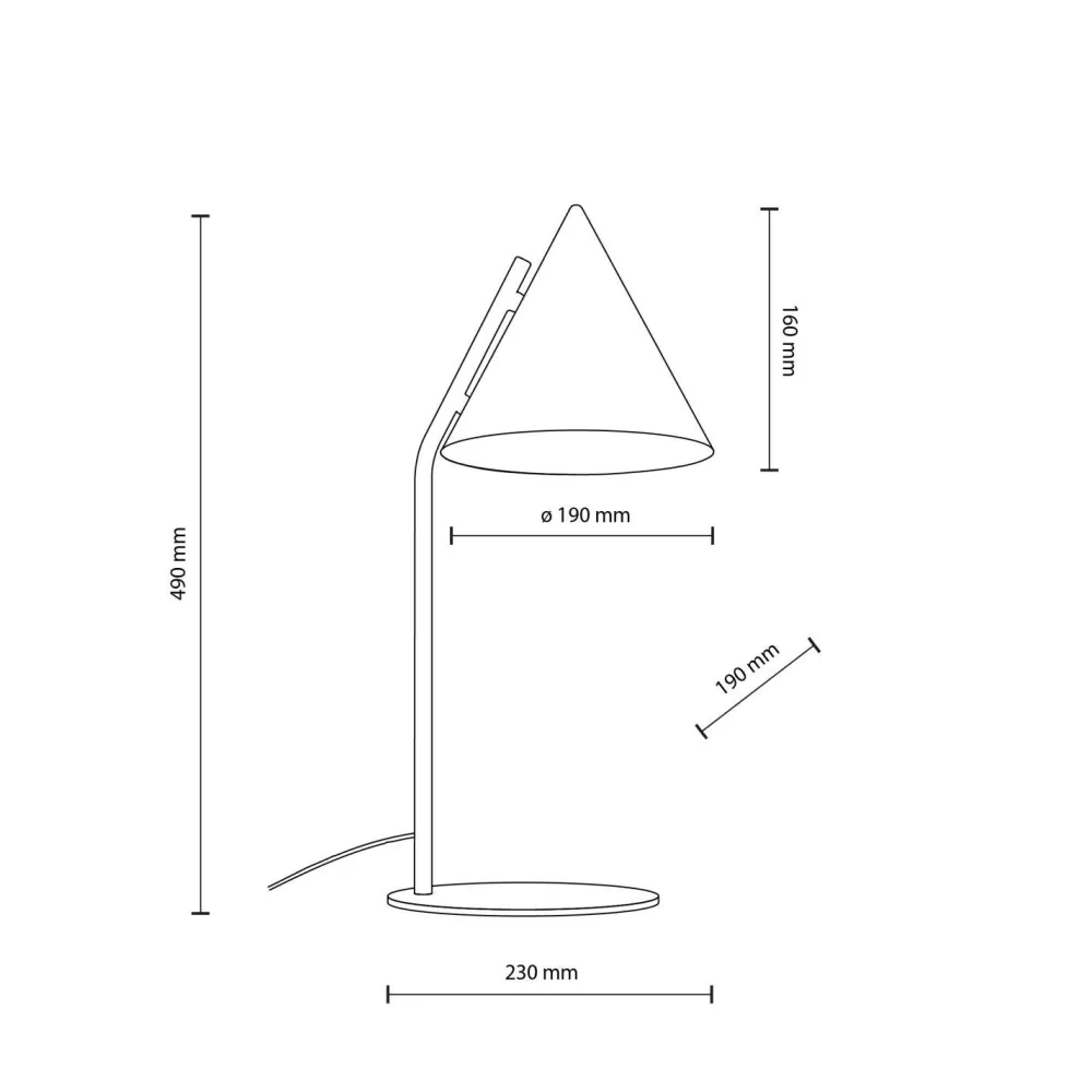 TK Lighting Tischlampe Schwarz 49 cm hoch Metall E27 Retro CODY* Tischlampen|Bürolampen