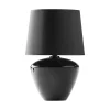 Sale TK Lighting Tischlampe Schwarz Glas Stoff 62 cm hoch E27