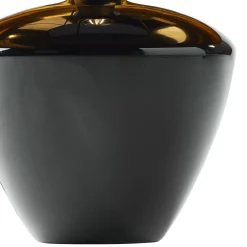 Sale TK Lighting Tischlampe Schwarz Glas Stoff 62 cm hoch E27