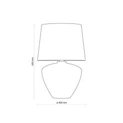 Sale TK Lighting Tischlampe Schwarz Glas Stoff 62 cm hoch E27