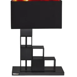 By Rydéns Tischlampe Schwarz Kupfer 55,5 cm Metall Stoff E27* Wohnzimmerlampen|Schlafzimmer Lampen