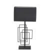By Rydéns Tischlampe Schwarz Metall Stoff 52 cm E27 Modern* Wohnzimmerlampen|Schlafzimmer Lampen