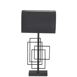 By Rydéns Tischlampe Schwarz Metall Stoff 52 cm E27 Modern* Wohnzimmerlampen|Schlafzimmer Lampen